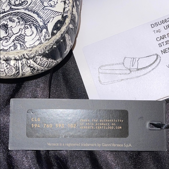 Mens Versace Loafers “Car shoe” main image 5